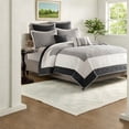 thumbnail image 1 of Premium 7Piece Black Reversible Bedding Set King/Cal King Modern Style for Cozy Home, 1 of 7