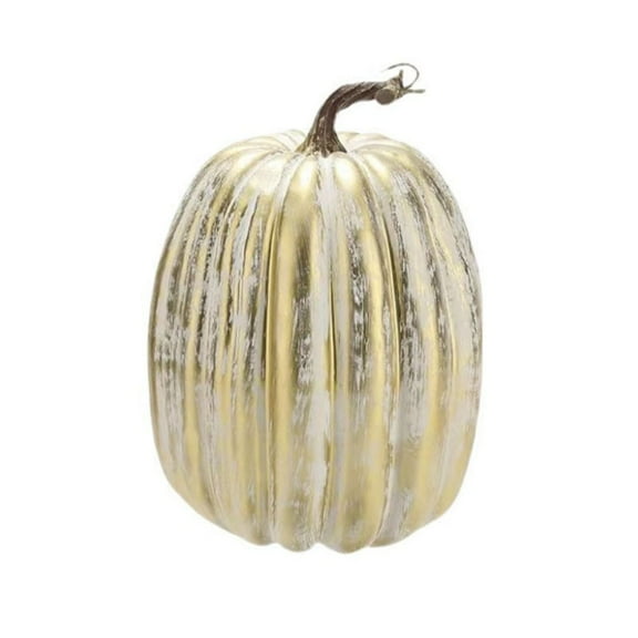Premium 8.5" Foam Pumpkin Decor Large Artificial Pumpkins for Halloween & Fall Decorations,Indoor,Outdoor Use in Yellow,White,Gold,Black