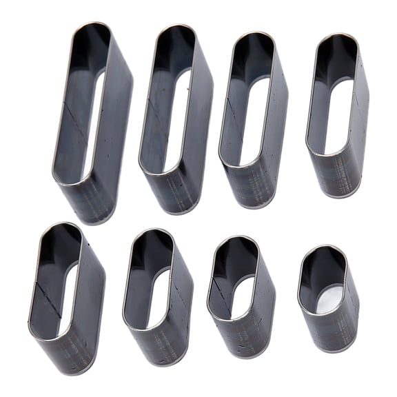 Premium 8Pcs Leather Hole Punch Die Mold Set High Carbon Steel Shape Puncher Cutter for Phone Cases - Essential DIY Crafting Tools (9 inches / 22.8 cm)