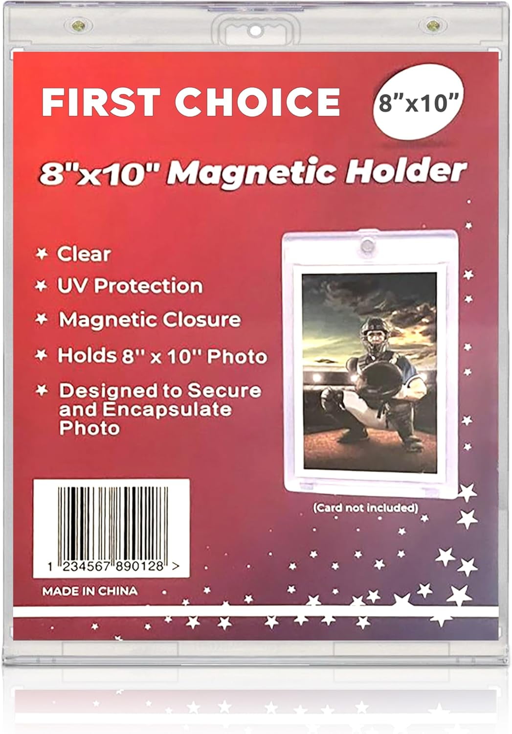 Magnetic Magazine Holder 2-Pack - One Touch Display Case With UV Protection, Wall Mountable