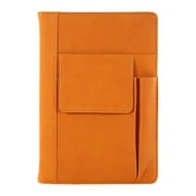 Premium A5 Heavy-Duty Notebook with Wireless Binding, Built-in Bookmark, Durable Faux Leather Cover, and Thick Paper for Professional Note Taking