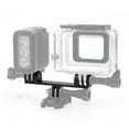 thumbnail image 1 of Premium ABS Dual-mount Bracket for GoPro Sturdy Support for Simultaneous Camera Mounting, 1 of 9