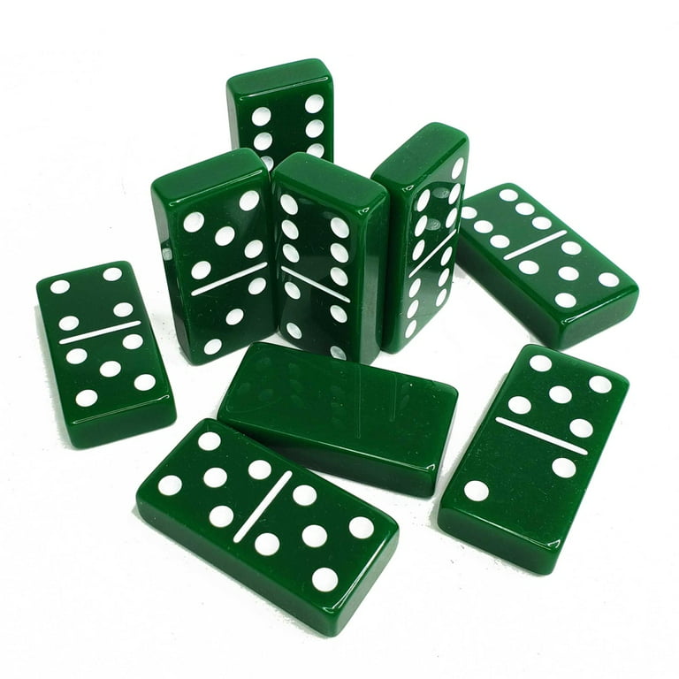 New Design 28PC /Set Jumbo Double 6 Green Jade Domino Rofesional - China  Dominoes and Dominoes Set price