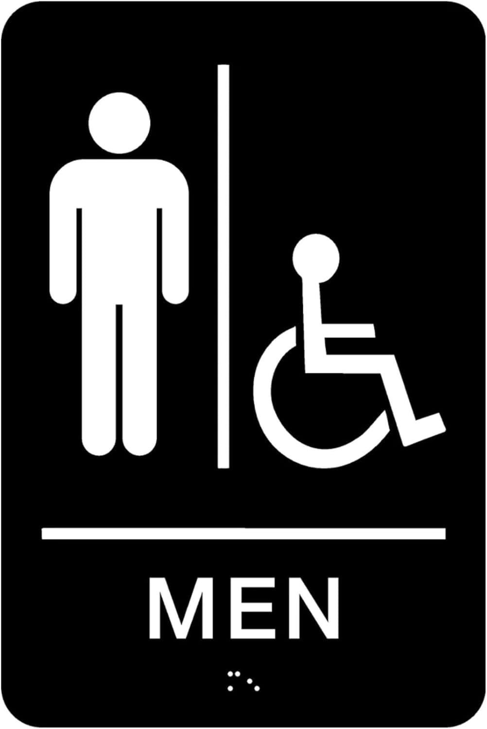 Premium ADA Compliant Women's Wheelchair Accessible Restroom Sign - 6\, image size:1002x1500