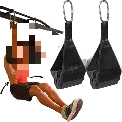 Premium Ab Slings Straps - Rip-Resistant Heavy Duty Pair for Pull Up Bar Hanging Leg Raiser Fitness - Ab Exercise Equipment, Superb Arm Padding for Abdominal Training Workout Equipment