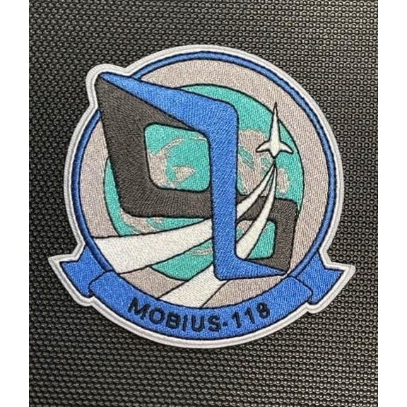Premium Ace Combat Mobius 118 Squadron Embroidered Morale Patch Hook/Loop Backed Size 4 inches in Diameter