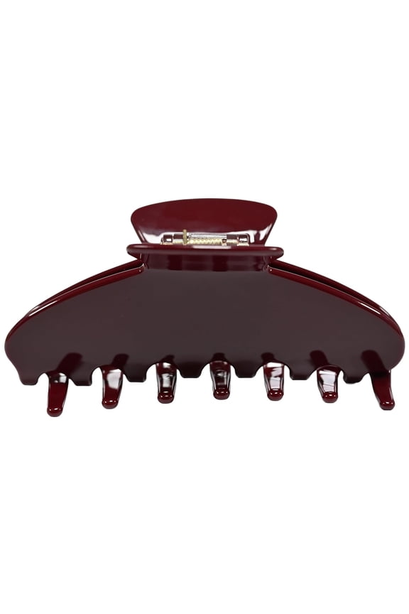 Premium Acetate Hair Claw Clips for Women and Girls, 4 Inch Large Cute Jaw Clip for Thick or Thin Hair, No Snagging and a Secure Grip Hair Clamps(Wine Rede)