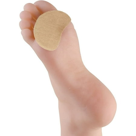 Premium Adhesive Moleskin Kidney Metatarsal Pads - 3 Inches - 100 Pieces