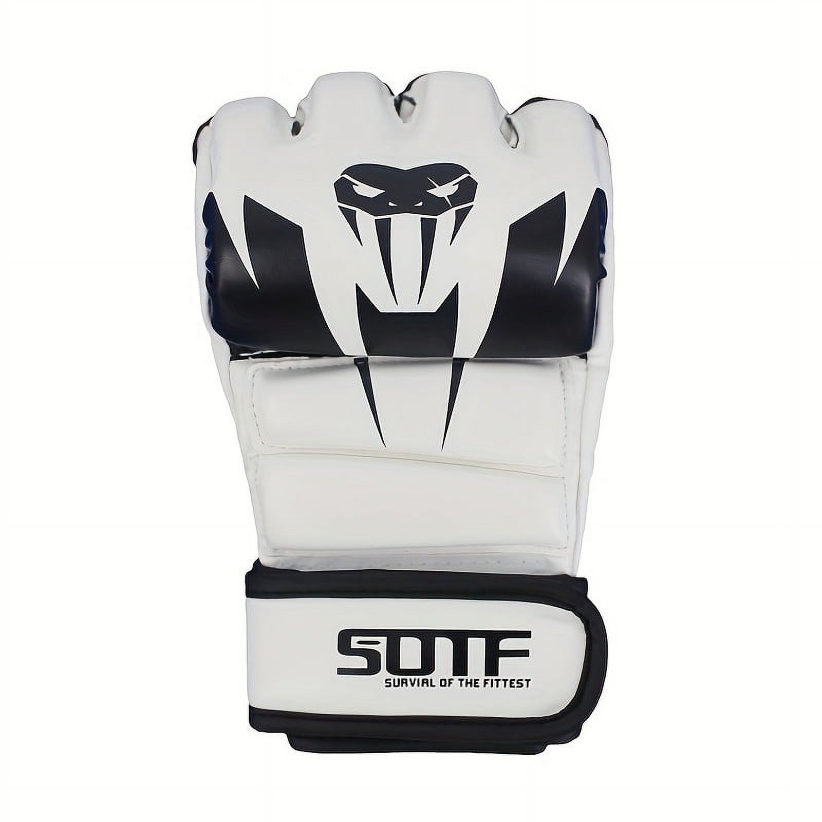 Premium Adult Fingerless Boxing Gloves Perfect for MMA Training and