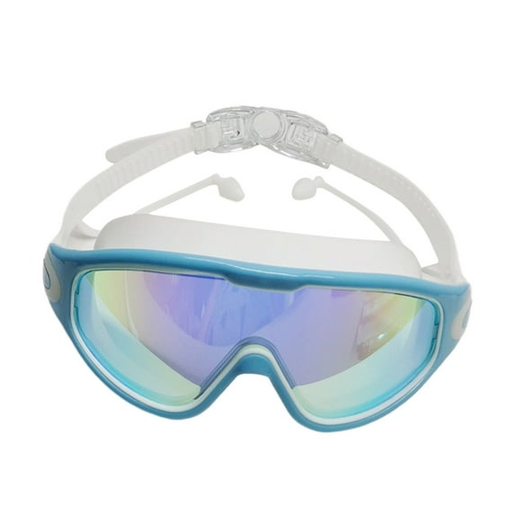 Adult Swimming Goggles 2 Pack - Electroplated Wide Vision Anti-Fog Glasses - Comfortable Leak-Proof Design for Men & Women - Great Swim Gift