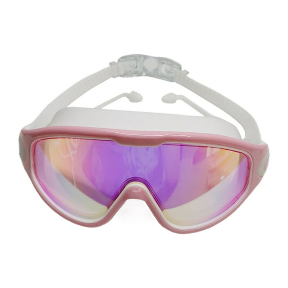 Adult Swimming Goggles 2 Pack - Electroplated Wide Vision Anti-Fog Glasses - Comfortable Leak-Proof Design for Men & Women - Great Swim Gift