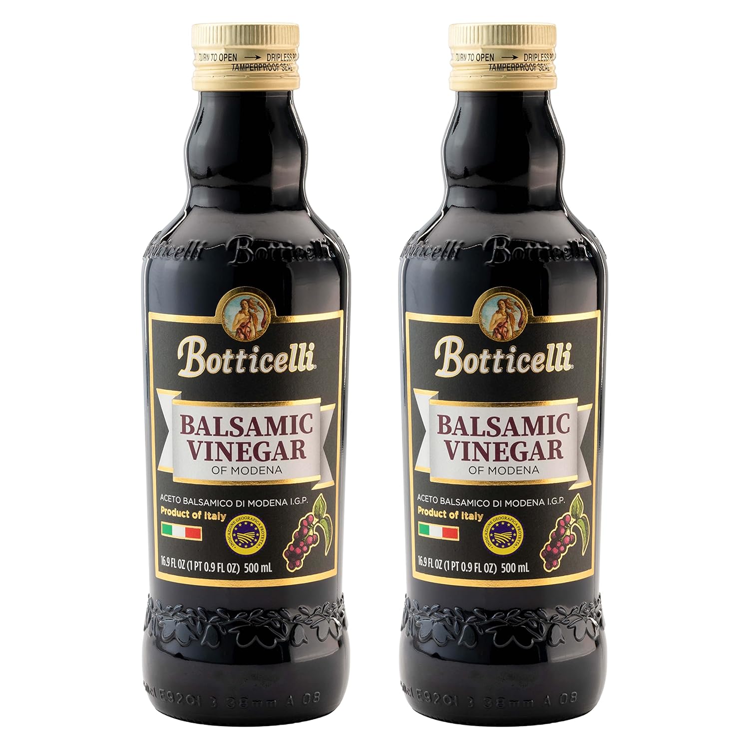 Premium Aged Balsamic Vinegar of Modena (Pack of 2) GlutenFree Balsamic Vinegar for Bread