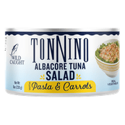 Tonnino Premium Albacore Tuna Salad with Pasta and Carrots, 8oz, Wild Caught, Ready To Eat