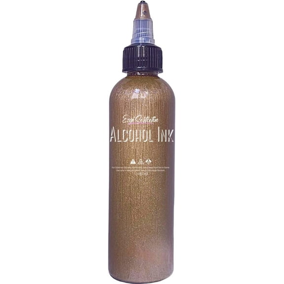 Premium Alcohol Ink|Metallic or Glitter Vibrant|High Saturated Unique Colors|4oz|For Tumblers,Coasters,Resin Dye,Alcohol Ink Paper,Yupo,Resin Petri Dish|by Ezgi Sertcetin | Metallic Nude