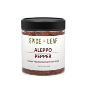 SPICE + LEAF Aleppo Pepper Flakes, Vegan and Kosher Seasoning Blend, 3.5 oz