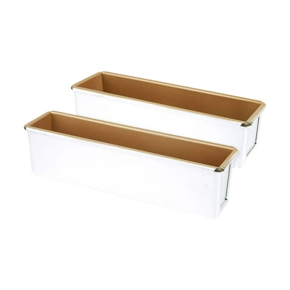 Premium Aluminum Alloy Baking Tins Nonstick Rectangular Molds for Bread Making