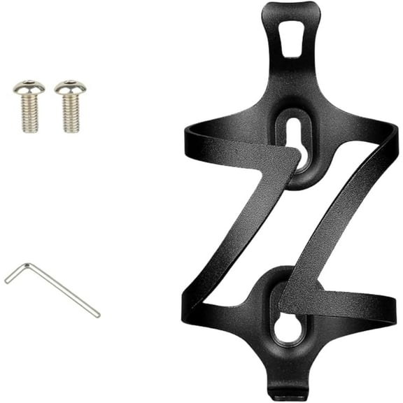 Premium Aluminum Alloy Bike Cup Holder - - Durable Water Bottle Cage for Bicycle, Road Bike, Mountain Bikes (Black)