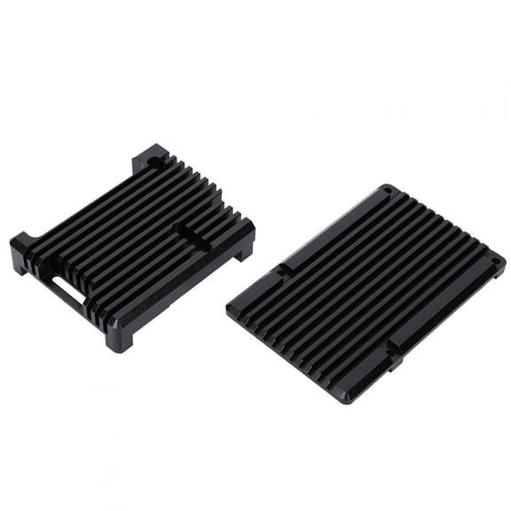 Premium Aluminum Alloy Computer Case and Motherboard Cooling Shell Box Fit for Raspberry Pi 3rd Model B 2b and 3b Plus Durable Desktop Protection Enclosure, Black, 11x7x4 Inches / 27.9x17.8x10.2 cm