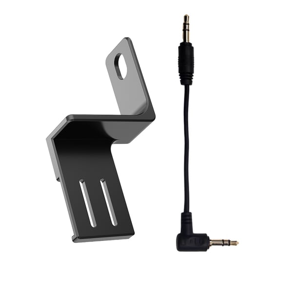 Premium Aluminum Alloy Microphone Expansion Recording Enhancement for Insta360 X4 Easy Connection, Black