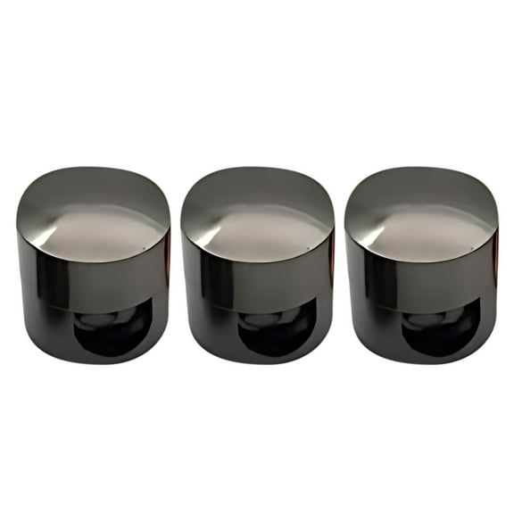 Premium Aluminum Cable Anchors | Strong Adhesive Desk Organizer Clips | Cord Management for Home & Office | Set of 3 Cable Holders | 1.8x1.6cm