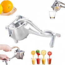 Aluminum Citrus Press Juicer, Heavy-Duty Manual Lemon Squeezer for Oranges, Limes and Grapefruits, Commercial-Grade Fruit Juice Extractor for Fresh Homemade Lemonade and Beverages