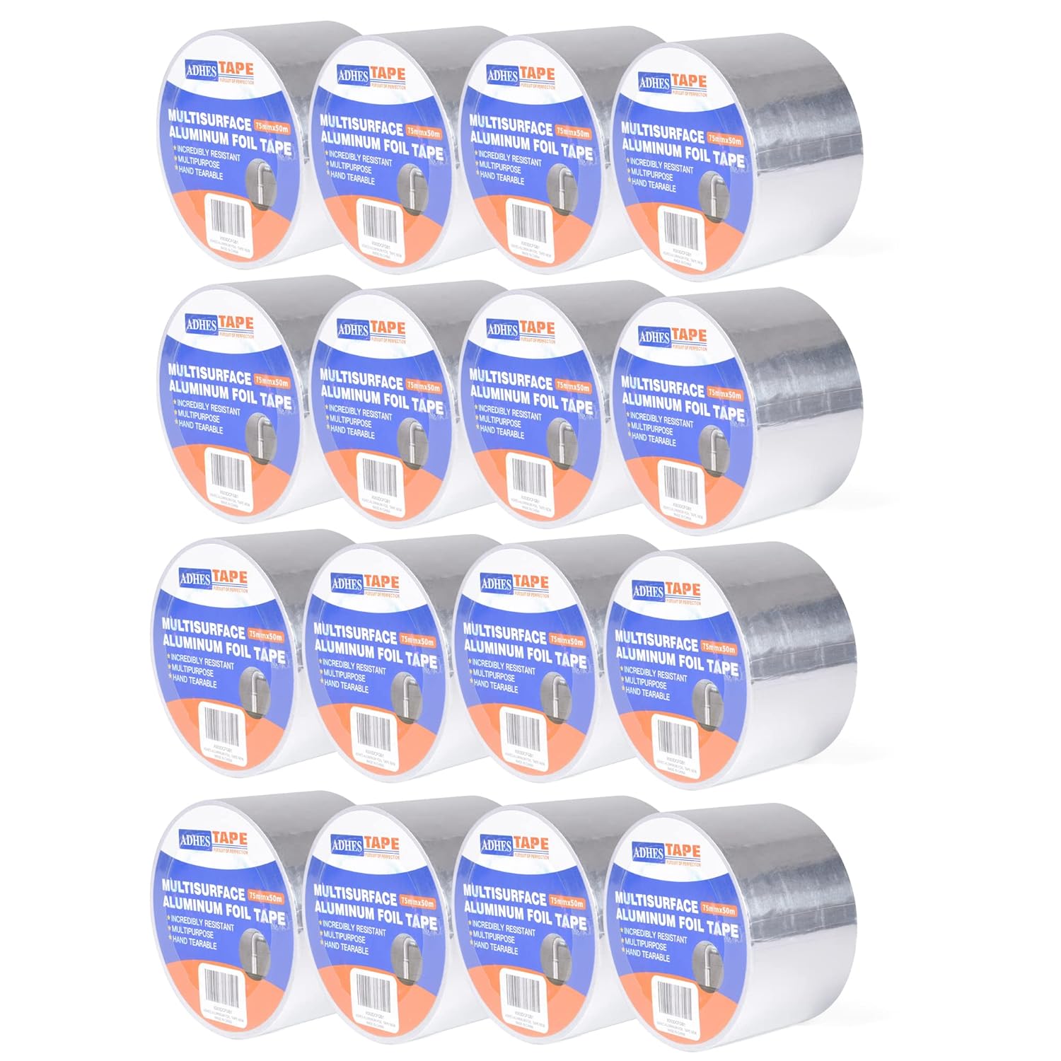 Premium Aluminum Foil Tape, 2 Inch x 210 Feet (70 Yards), 5Rolls Heat