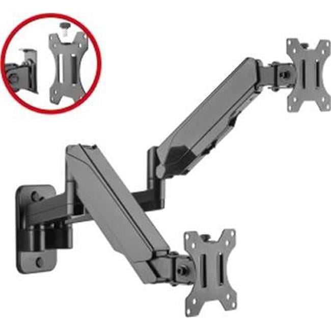 Spring Wall Mount Premium Aluminum Gas Spring Wall Mount - Dual Monitor - Walmart.com