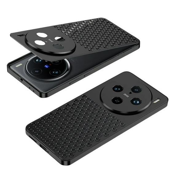Premium Aluminum Heat Dissipation Case For Vivo X100 Pro Luxury honeycomb style X100s Pro Metal Breathable Hollow X100 Ultra Shockproof Anti-Scratch
