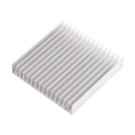 Premium Aluminum Heatsink Cooling Fin Passive Heat Exchanger for Computer CPU GPU PC Power IC LED Light Devices, Optimal Thermal Conductivity, 3.93 x 3.93 x 0.7 inches / 100 x 100 x 18 mm