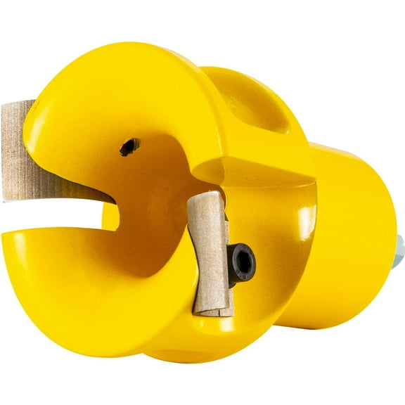 1.5" Tenon Cutter with Dual Curved Blades  Premium Woodworking Tool for Log Furniture & DIY Projects  Steel & Aluminum Construction