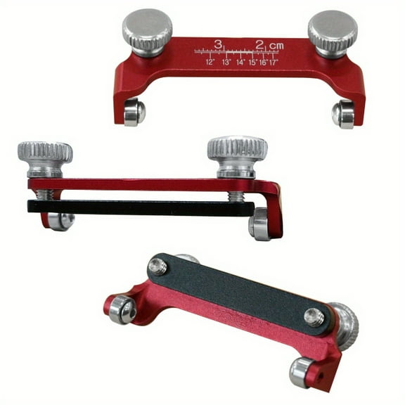 Premium Aluminum Woodworking Chisel and Plane Sharpener with Fixed Angle Guide, Adjustable 0°C to 90°C Scale for Precision Sharpening, Red Alloy Tool for Knife and Chisel Sharpening,