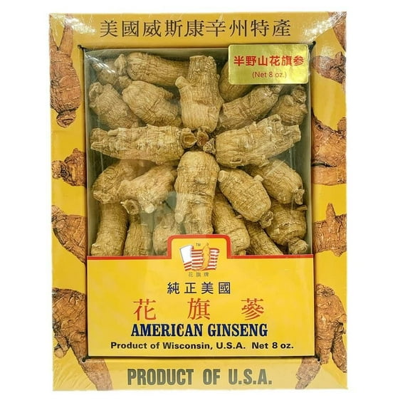 Premium American Ginseng Root- Short-Extra Large Size (8 oz)