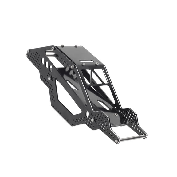Premium Anodized Black Aluminum Frame for Axial SCX24 Porous Shock Absorber Installation Position