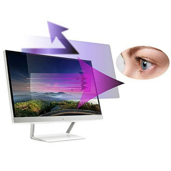 Premium Anti Blue Light and Anti Glare Screen Protector (2 Pack) for 24 inches Monitor with Aspect Ratio 16:9. Easy and Bubble Free Installation