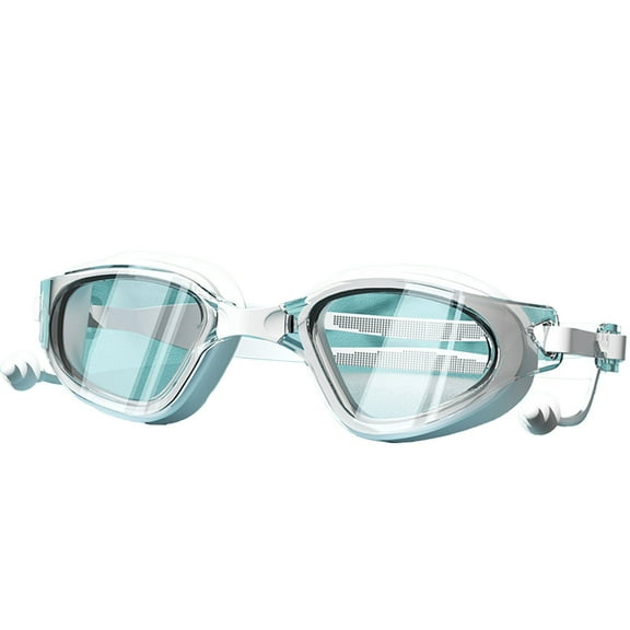 Premium Anti-Leak Swim Goggles for Adults & Klds, Comfortable Waterproof Silicone Goggles with UV Protection, Adjustable One-Push Strap, Mirrored Lenses for Indoor/Outdoor Swimming