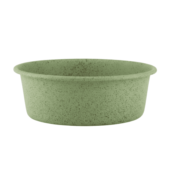 Premium Anti-Skid Stainless Steel Dog Bowl, Easy to Clean Pet Feeder by Pawpourri, 32.1 fl oz, Green