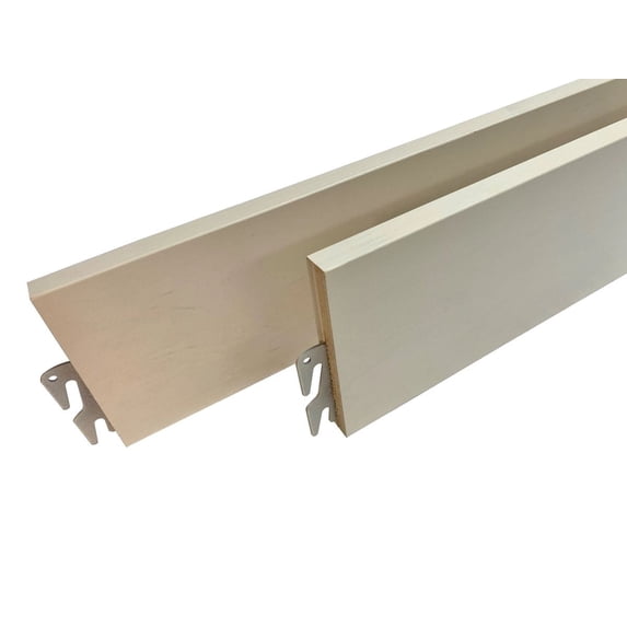 Wood Bed Rails - Hook-On Replacement Rails (Pair) - Antique White, 80" - Fits Twin, Full, Queen, King, & Cal. King Bed Frame Sizes