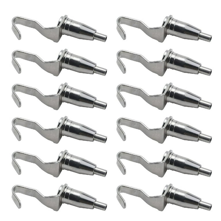 12pcs Adjustable Metal Gallery Display Wire Rope Hanger Hooks Picture Rail  Hooks Hanger System Accessories for Wire Rope 