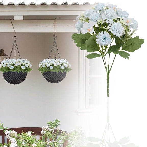 Premium Artificial Hydrangea Verdsylv Premium Artificial Hydrangea Flower | High Grade Plastic Simulation Bloom | European Style Home Living Room Decor | Wedding Centerpiece, High Grade Silk Flower