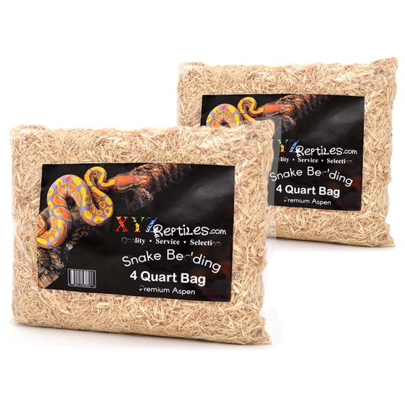 XYZReptiles Premium Aspen Snake Bedding Quart Bag
