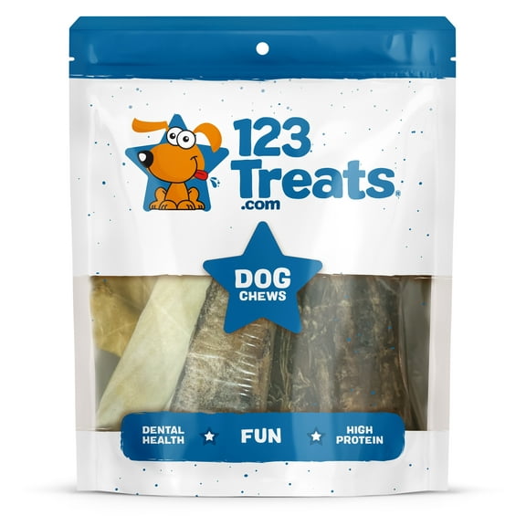 Premium Assorted Dog Chews - 1 Pound Delicious Natural Chews for Dogs - Mix dog snacks from 123 Treats