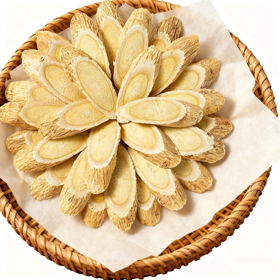 Premium Astragalus Root Slice, Radix Astragali Slices,Natural Huang Dried Pure Chinese Herbs for Immune Support, Dried Astragalus Root for Tea Soup 8OZ/Bag