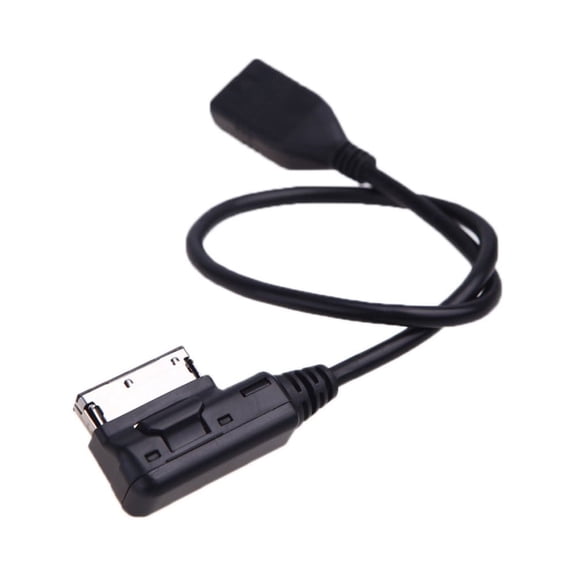 Premium Audio Music Interface AMI MMI to USB Cable Adapter for Select Vehicles, 11.4 inches / 29 cm Extension Cord for Media Players and Flash Drives