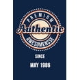 thumbnail image 1 of Premium Authentic Awesomensse Since MAY 1986: Funny quote Birthday gift, Blue cool design 6 x 9 with 120 pages Soft Matt, (Paperback), 1 of 1