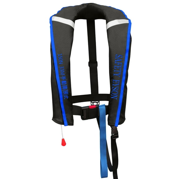 Premium Automatic / Manual Inflatable Life Jacket Lifejacket PFD Life Vest Inflate Survival Aid Lifesaving PFD Rainbow NEW …BLUE COLOR