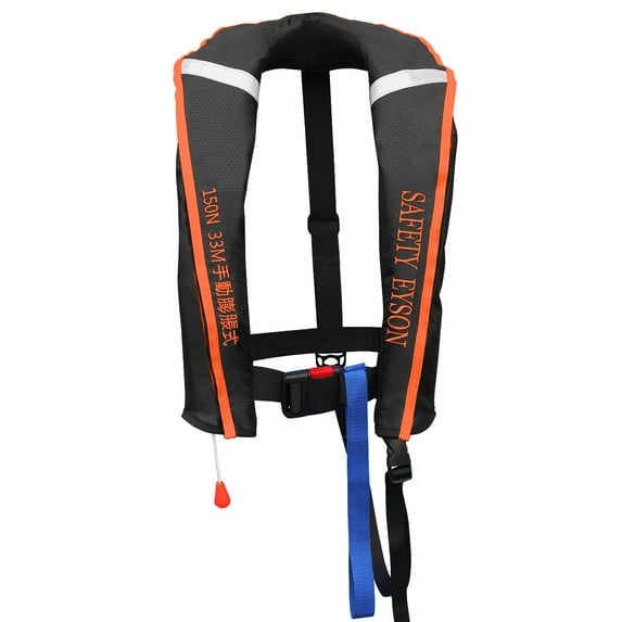 Premium Automatic / Manual Inflatable Life Jacket Lifejacket PFD Life Vest Inflate Survival Aid Lifesaving PFD Rainbow NEW …ORANGE COLOR