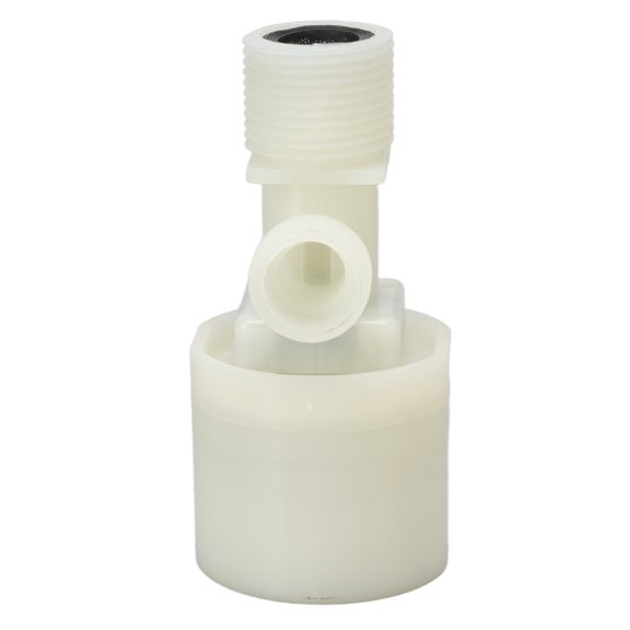 Premium Automatic Water Level Control Valve Floating Ball Controller for Water Tower Tank, Plastic Float Switch with Male Thread G1, Includes Connector, Tape, and Manual for Easy Installation