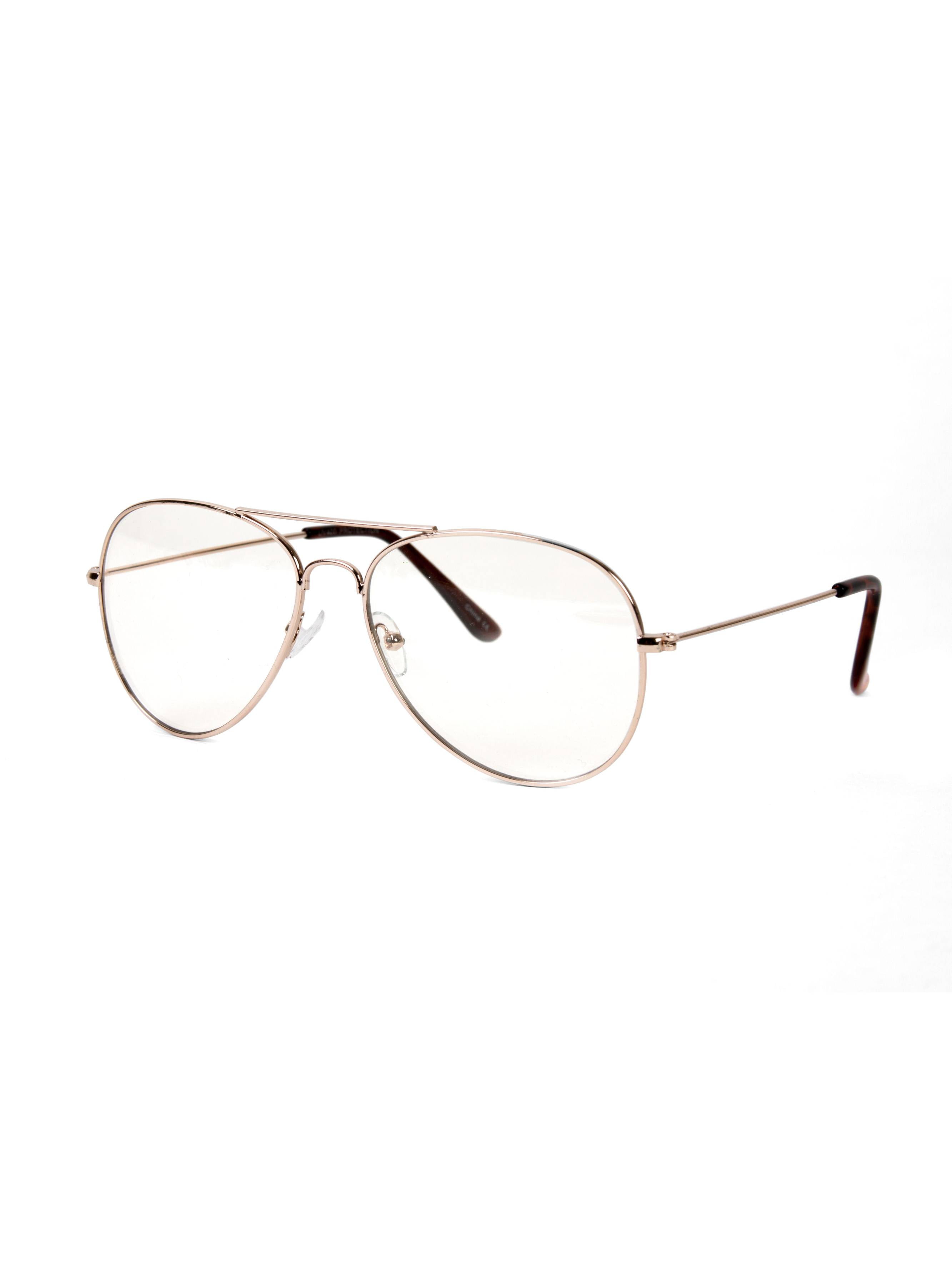 Clear gold sunglasses sale