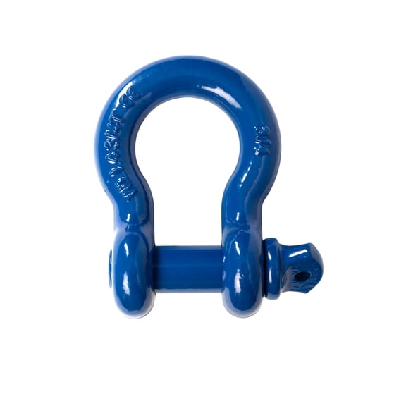 Premium BLUE D-Ring 3/4" Bow Shackle w 7/8" Screw Pin 10500 LB Capacity Jeep CJ