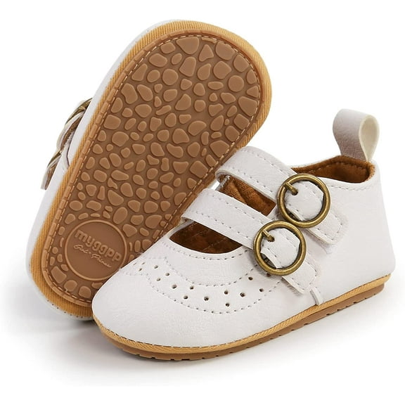 Premium Baby Girl Shoes, Infant Toddler Walking Shoes, Soft Sole Princess Mary Jane Shoes Prewalkers Wedding Dress Shoes Crib Shoes